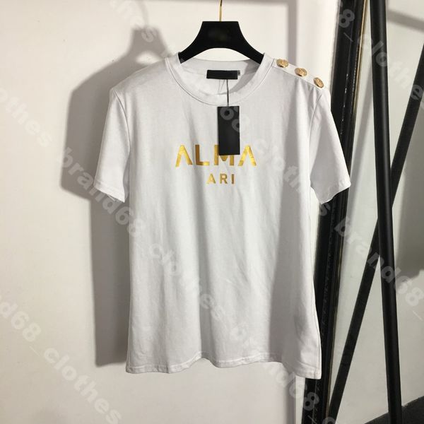

22ss summer women t shirt dress mens ins star short sleeve t-shirts hip hop loose 5a female casual tees pullover print logo bal..aga brand, White