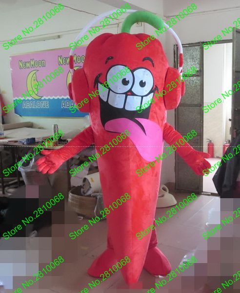 Maskottchen Puppe Kostüm Eva Material Chili Maskottchen Kostüm Gemüse Cartoon Bekleidung Halloween Geburtstagsanzeige 579