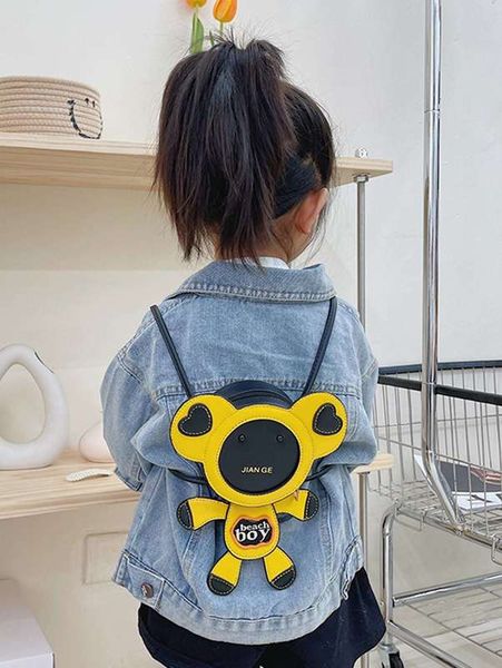 

kids letter graphic cartoon design backpack she