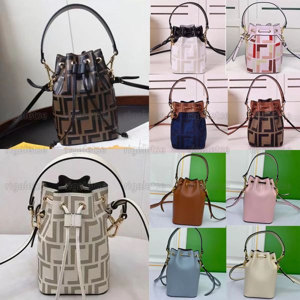 

mon tresor mini bucket bag f roma lettering print luxury designer crossbody shoulder bags handbaghandbags wholesale removable shoulders stra