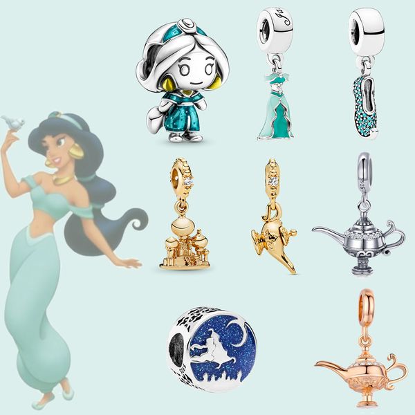 

925 sterling silver tinker bell princess charm pendant fit original pandora bracelet women, Black