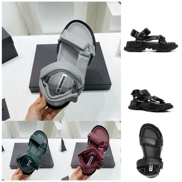 

italy designer platform sandals touch-strap fastening crossover-strap chunky shoes square-toe sandal gray flatform chunky leather touch stra, Black
