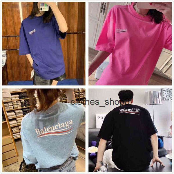 

balencaigass fashion t shirts men's sweaters hoodies original quality cola haze blue and white letters men women couple short slee, White;black