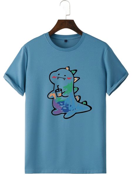 

men cartoon graphic tee q21g#, White;black