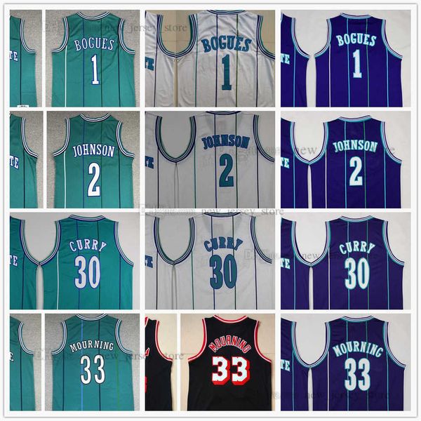 

mitchell and ness 1992-93 basketball tyrone 1 muggsy jerseys stitched larry 2 johnson 30 dell 33 alonzo curry 96-97 mourning retro black whi, Black;red