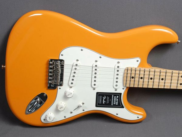 

st player mn capri orange electric guitar