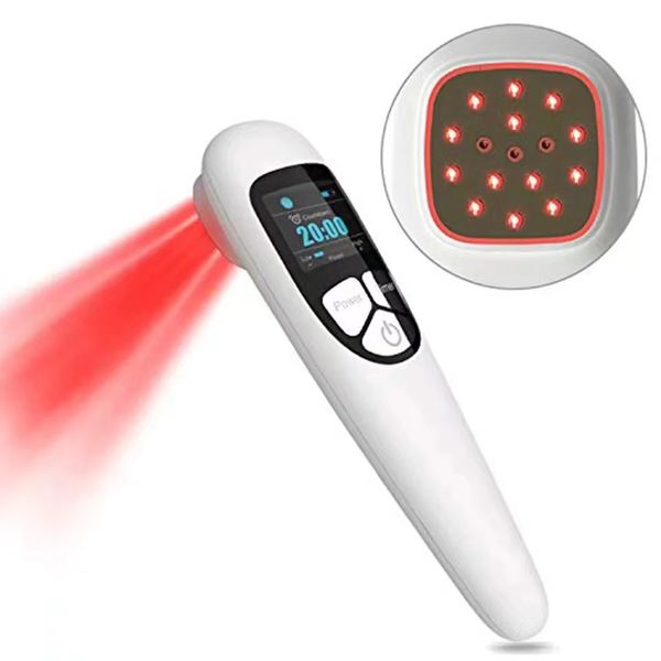 Dispositivo de terapia de luz vermelha de luz de beleza a laser a laser frio com exibição para o ombro Muscle Dor Muscle Dor alivine 4 Timer de potência