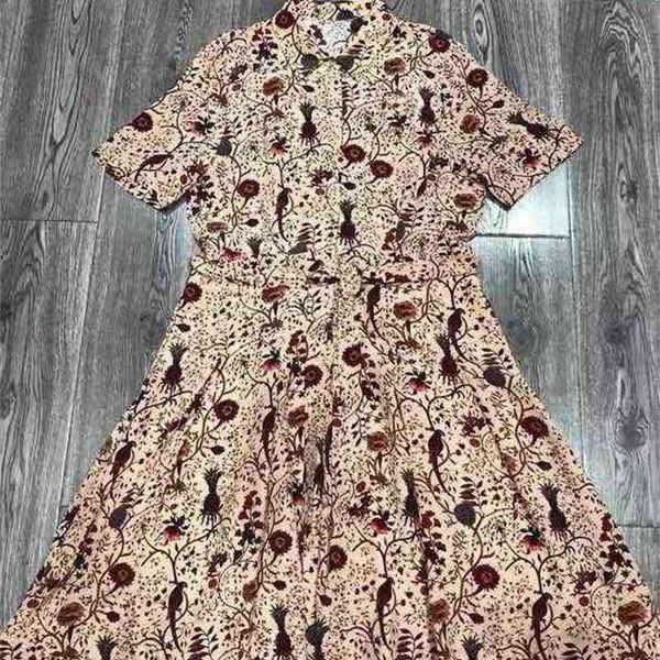 

casual dresses silk printed dress, Black;gray