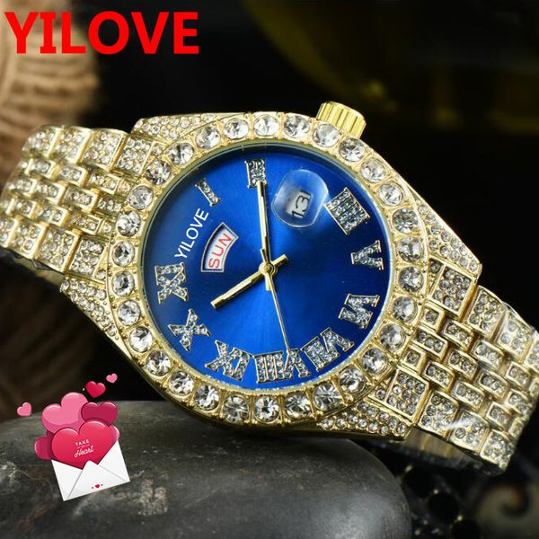 

luxury designer classic fashion men's and women's watch dial setting diamond size 41mm round clock sapphire glass waterproof chris, Slivery;brown