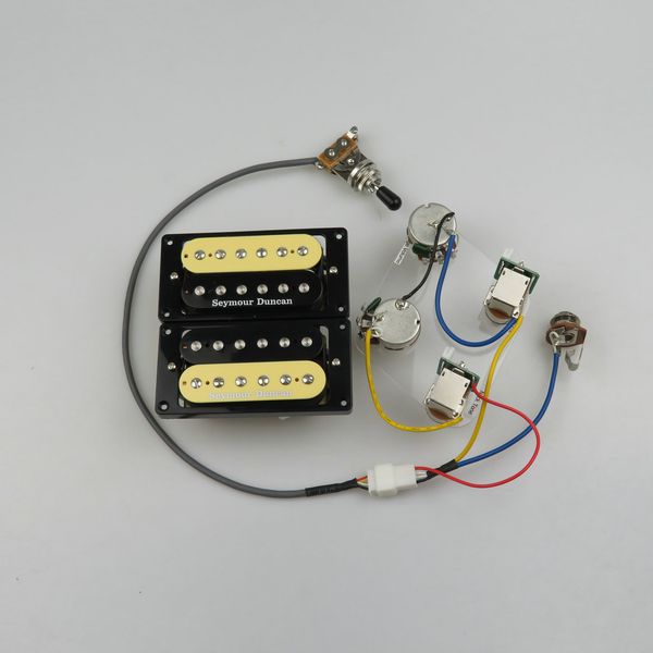 Gitarren-Tonabnehmer Humbucker SH1n SH4 E-Gitarren-Tonabnehmer 4C Kein Schweißen Single-Cut-Funktion Kabelbaum für LP-Gitarrenteile