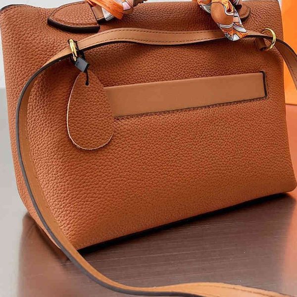 

shoulder bag new leather brown handbag woman messenger bags vintage fashion designer handbags tote shoppers purses wallet 0510