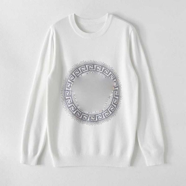 

2022 popular men designer sweater letter embroidery winter autumn sweatshirt crew neck mens woemns long, White;black