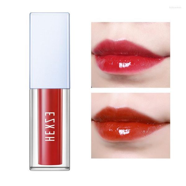 Lip Gloss Hexze Shinning Glaze hidratante Hidratante há muito tempo à prova de beijo Pigmentado estilo vintage Kyle22