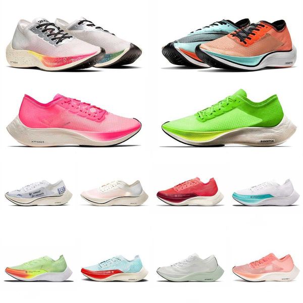 

2022 new zoomx mens running shoes grey blue black white rose pink volt orange hyper turquoise men women sports sneakers trainers eur 36-45