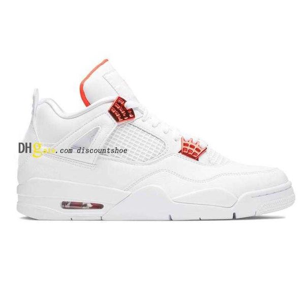 

mens 4 orange metallic basketball shoes 4s sneakers, Black