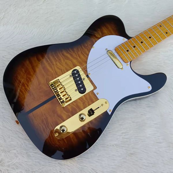 

2022 dog tele electric guitar aaa cloud maple gold hardware maple fingerboard guitarar