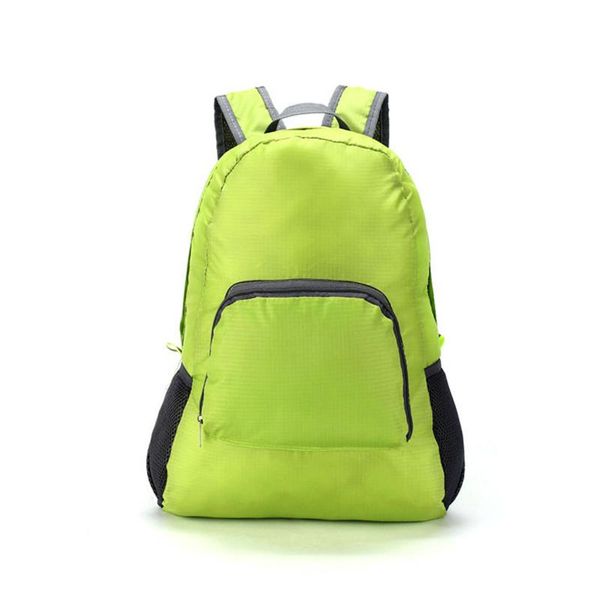 Rucksack aus Nylon, wasserdicht, faltbar, mehrfarbig, Outdoor-Sporttasche, große Kapazität, für Reisen, Wandern, leicht, für Damen, Schultasche