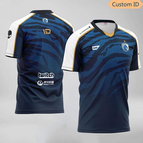 Team Liquid Üniforma T-shirt Lol Polo Gömlek Csgo Oyuncu Adı Taraftar Hochwertige Tl Esports 3d Gömlek Kişisel Kimlik Özelleştirme