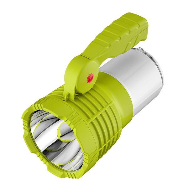 Lanterna portátil USB Recarregável LED Pesquisa de busca portátil Luz de camping de pesca para caminhadas ao ar livre