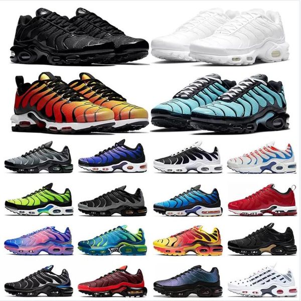 

2022 new tn plus running shoes men women basketball shoes triple black white pink rise regency purple lemon lime volt mens trainers sports s