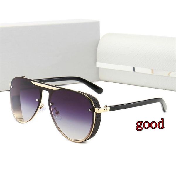 

2021 limted edition fashion sunglasses women men metal vintage sunglasses fashion style square frameless uv 400 lens original box 171o, White;black