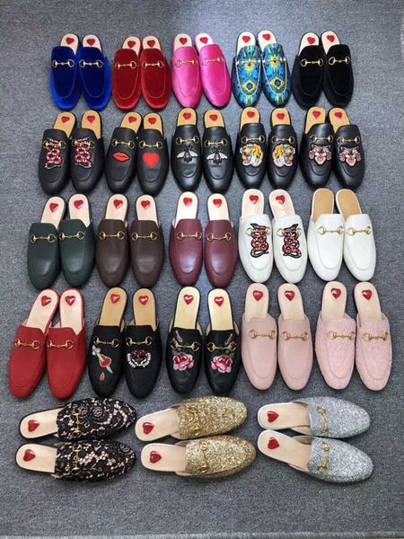 

high version of horsetail buckle baotou half man slippers mens sandals women wear leather slippers-men couple muller shoes embroidered lazy, Black