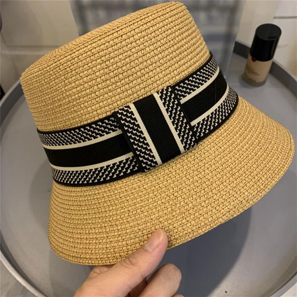 

women luxurys designers sun bucket hat summer straw plaited fitted caps hats mens baseball cap snapbacks bonnet beanies sunhat 202326w, Blue;gray