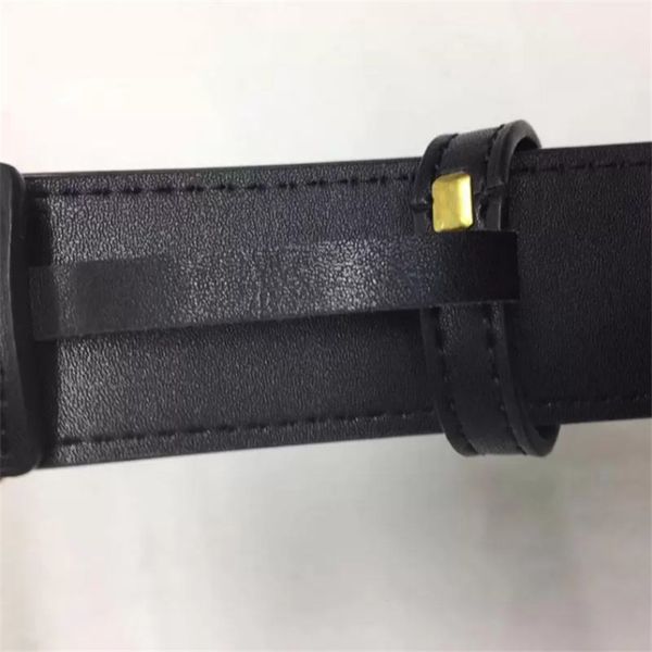 

2022 men's wear designer l home belt for women's fashion luxury leather smooth gold v-buckle luxury belts, Black;brown