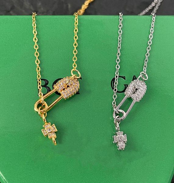 

western west queen with the same wood star vivi pearl necklace pin sweater chain european and american fashion ins1 :1 brass plated clavicle, Silver