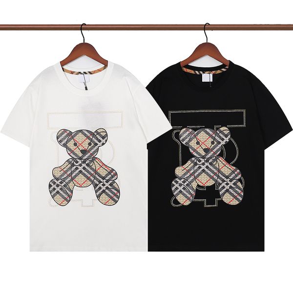 

2022 summer angel mens womens designers t shirts for men s fashion bear luxurys letter embroidery tshirts clothing ces short sleeved tshirt, White;black