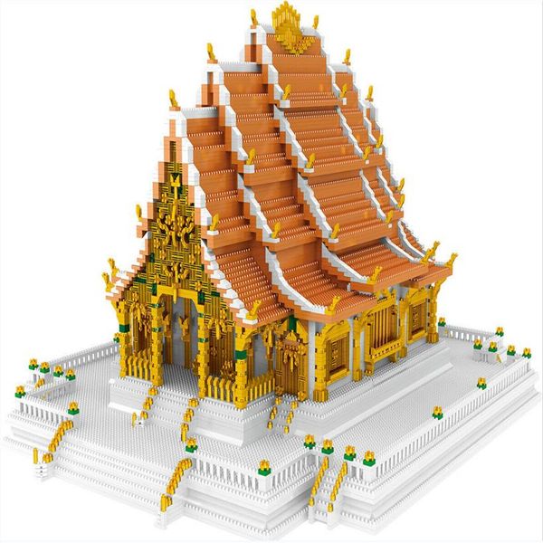 

model kits 9846pcs thailands grand palace building blocks diy toys famous a2364