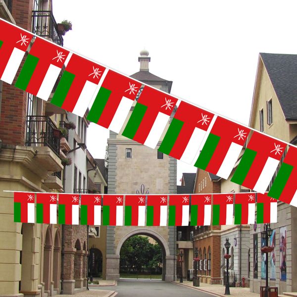 

oman string flag 20 flag 14x21cm hanging mini banner for indoor outdoor party decoration