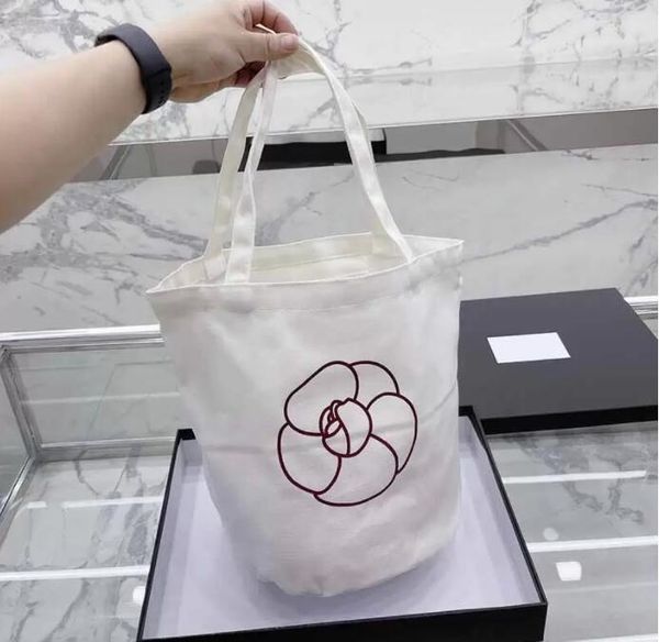 

tz women white jumbo tote bag red flora letter french canvas designer bag handled high capacity shopping crossbody shoulder bags designers h