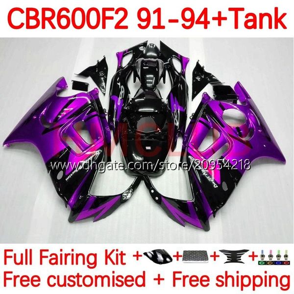 Corpo +tanque para honda cbr600 cbr 600 f2 fs cc 600f2 91-94 carroceria 140no.302 600fs 600cc cbr600f2 91 92 93 94 cbr600-f2 cbr600fs 1991 1992 1993 1994 Fairing Kit