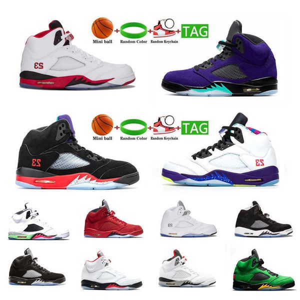 

basketball shoes 5s 5 men racer blue bluebird oreo raging bull what the fire red mens womens outdoor trainers, Black
