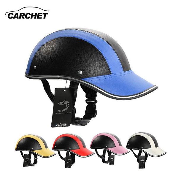 

motorcycle helmet adjustable motocross half open face helmets soft baseball cap style bike helmet 7 color 55-60cm 346y