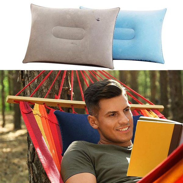 Подушка мягкая надувная подушка для кемпинга Компактное воздух взорвать для пляжного солнечного отдыха.