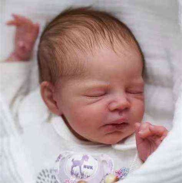 

16 inches kit reborn baby doll zendric vinyl blank molds unpainted unfinished kit boneca reborn realistic baby dolls lol aa220325