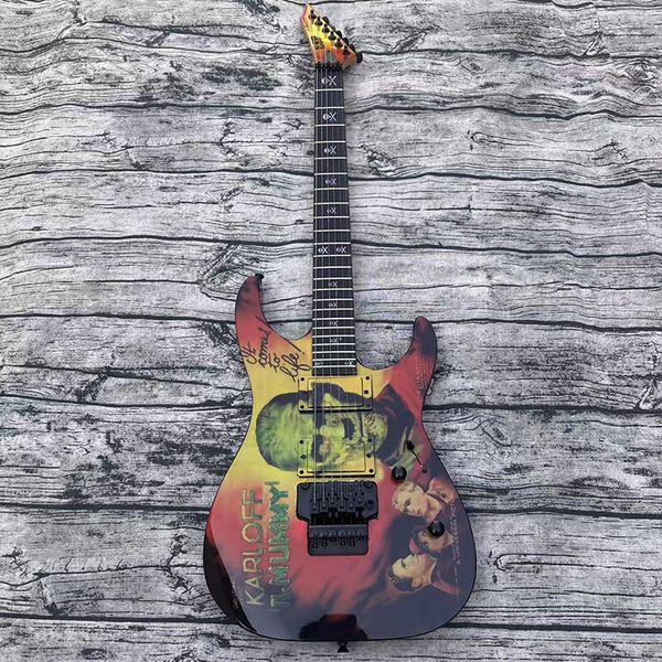 

famous brand electric guitar double shake vibrato bridge exquisite bright picture performance level delivery to home