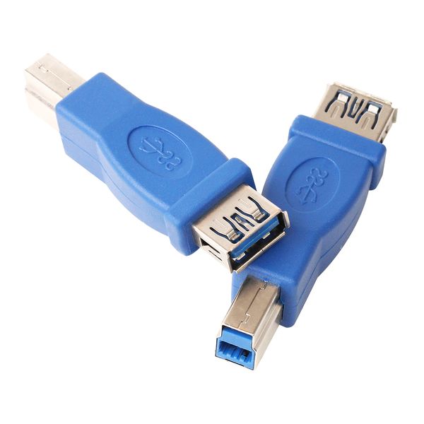 USB 3.0 A Feminino para B Conversor de conector adaptador para PC Impressora de telefone para computador