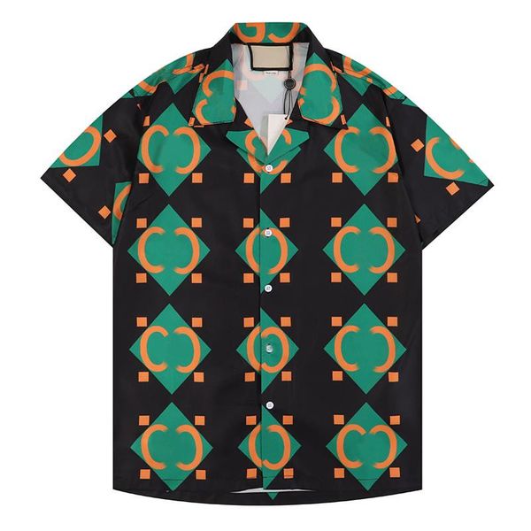 

2022 men's casual shirts summer mens short sleeve hawaiian beach flower shirtsmens clothing trend comfortable 123, White;black