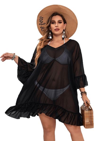 

plus tie back cover up i2z4#, Black