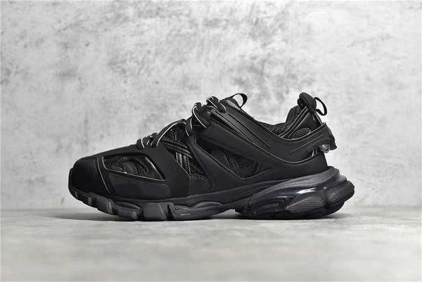 

triple s track 3.0 casual shoes man woman sneaker lace-up mixed colors fashion lace up grandpa trainer designer shoes chaussures de sport, Black