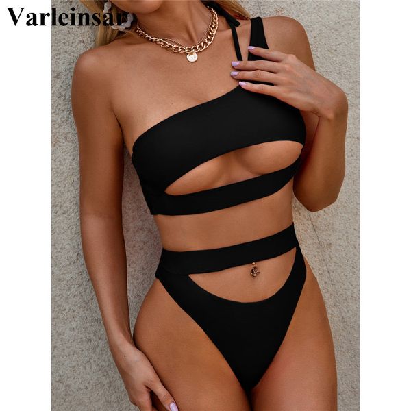 

3 colors tummy cut out female swimsuit high waist bikini women swimwear two-pieces bikini set bather bathing suit swim v2549b, White;black
