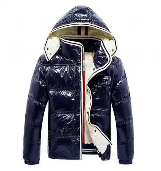 

2020 brands warm ski winter jacket men's designer coat embroidery jackets for men anorak padded parkas thick down jacket, Black