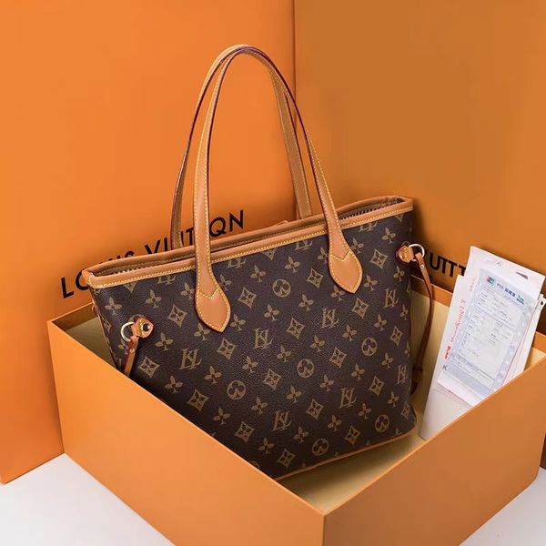 

2pcs/set high qulity classic luxurys designers bags womens handbags flower ladies composite tote pu leather clutch shoulder bag female louis