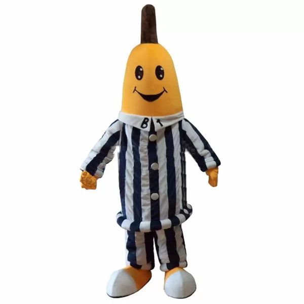 Bananen-Maskottchen-Kostüm. Hochwertige, heiße Dexule-Bananen im Pyjama-Maskottchen-Kostüm