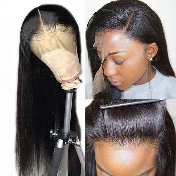 

long straight full lace human hair, Black