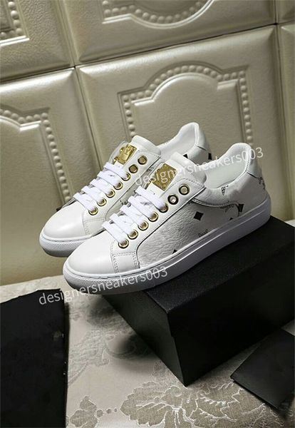 

2022 men leather sneakers patent flat trainers black mesh lace-up casual shoes outdoor runner