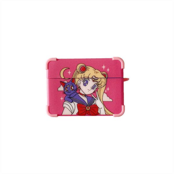 

sailor moon pink red apple airpods case cover air pods case airpod pro case